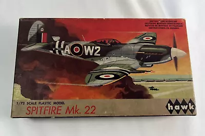 Vintage Hawk Spitfire MK. 22 Model Kit 5-39 1967 1:72 Scale • $12