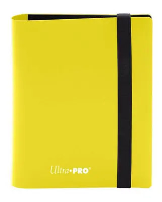 ULTRA PRO ECLIPSE YELLOW PRO BINDER FOLDER ALBUM 2 POCKET Yugioh MTG Pokemon • $16.80