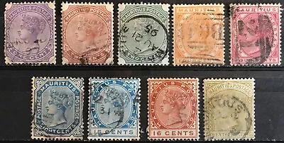 Mauritius 1883-94 Part Set To Twenty-five Cents Very Fine Used • $12.63