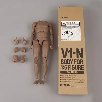 £20.87 • Buy 1/6 Scale Male Muscular Body V1-N Action Figure 12 Doll Fit Phicen Hot Toys Head