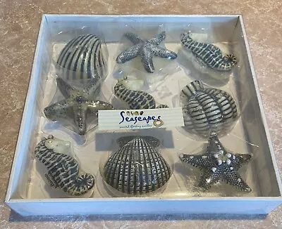 9 Seascape Floating Candles Seahorse Starfish Shells By Lava Candles. Nib • $17.95