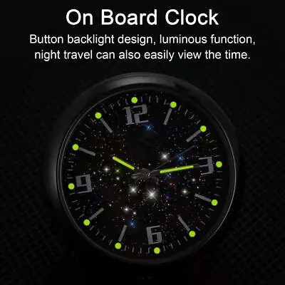 Luminous Stick-On Digital Clock Auto Dashboard Air Outlet Mount Car Accessories • $7.10