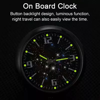 Luminous Stick-On Digital Clock Car Dashboard Air Outlet Mount Auto Accessories • $4.90