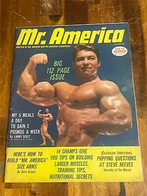 MR AMERICA Bodybuilding Muscle Magazine LARRY SCOTT 8-65 • $44.99