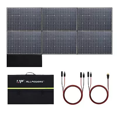 ALLPOWERS 600W Foldable Solar Panel Monocrystalline Waterproof IP67 For Outdoor • £999.99