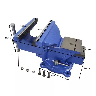 Vise Bench Clamp Vise 8  Bench Vise With Swivel Locking Base For Milling Machine • $138.18