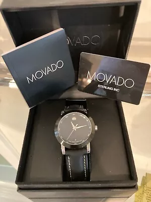 Movado Museum Sport Men's Black Wristwatch - 07.1.14.1162 • $395