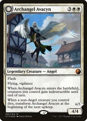 MTG - V17 - Archangel Avacyn   Avacyn The Purifier Near Mint Foil #1 • £6.20