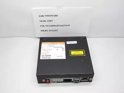 2007-2009 Volvo V70 Xc70 S80 Dvd Player Navigatior Receiver 30775990a Oem & Cflo • $51.15