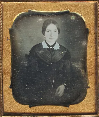 1/6th Plate Daguerreotype Of Mrs. George Greene • $39