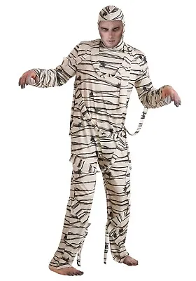 Adult Monstrous Scary Mummy Hooded Jumpsuit Costume SIZE M (Used) • $39.99