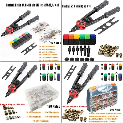 Rivet Nut Gun Kit Rivnut Setting Tools Nut Setter Tool Hand Blind Riveter 13  • $13.99