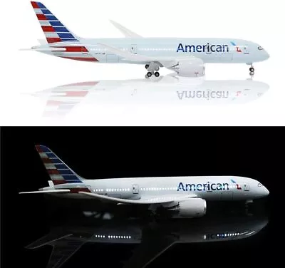 1/130 Airplane Boeing 787 Plane Model American Airline Collection With LED Light • $88.96