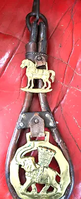 Antique Horse Harness Collar Hames Original Brasses • £35