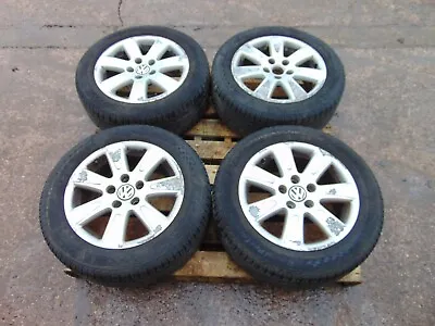 VW Passat Alloy Wheels + Matching Tyres B6 06-10 Set Of 4 16  7J 5x112 215/55/16 • $248.91