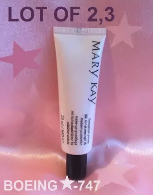 Mary Kay Foundation Primer SPF15 ☀ LOT Of 1.2.3  New & Original Packaging MHD:2023 Super Fast✈ • £18.75