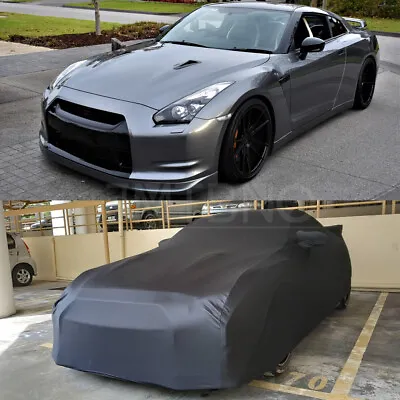 For NISSAN GTR R35 R34 R33 Car Cover Satin Stretch Scratch Dust Proof Indoor • $149.19