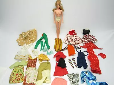 VINTAGE UNEEDA DOLL BARBIE CLONE With CLOTHES OUTFIT LOT SEW FREE STARLET DOT • $49.99