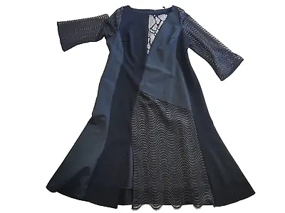 🌟 MAX MARA  Triacetate-Lace Dress  16Usa 50It  18Gb  Fr48  De46  Plus MR21 • $139