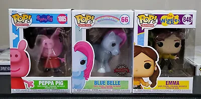 Funko Pop! Vinyl - My Little Pony - BLUE BELLE Wiggles - Emma & Peppa Pig • $39.80