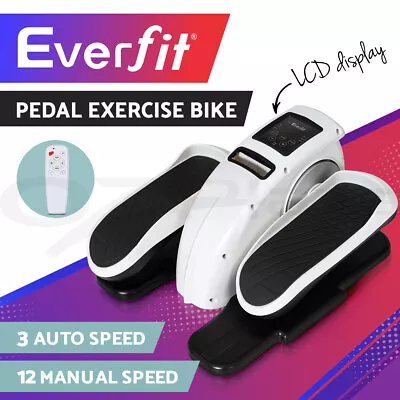 Everfit Pedal Exerciser Mini Exercise Bike Elliptical Cross Trainer 50W White • $155.95