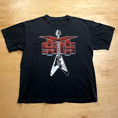 Vintage 80's McAuley Schenker Group Rock Band Black XL Short Sleeve VTG T-Shirt • $184.99