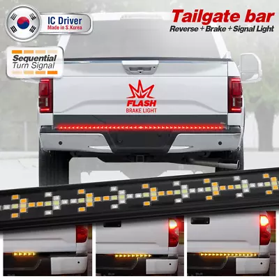 For F-150/250 60  Tailgate Light Bar Sequential Signal Strobe Brake Reverse • $76.10