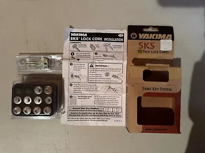 Yakima SKS Lock Cores Locks (10) With 1 Key And  1 Control Key • $85