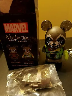 Vinylmation Marvel Rocket Raccoon Eachez Variant Guardians Of The Galaxy LE 150 • $124.95