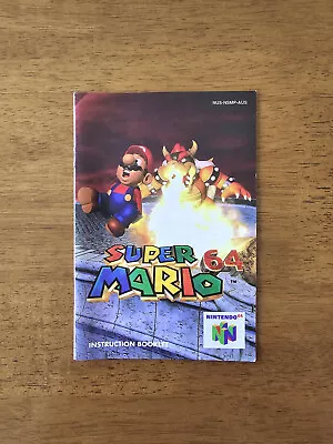 Super Mario 64 Instruction Booklet Manual Nintendo 64 N64 (PAL) ***Like New*** • $24.99