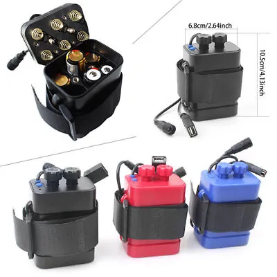8.4V Charging Waterproof Battery Pack Case House Cover USB Charger Fit Bike Lamp • £16.45