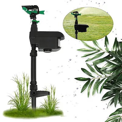 Solar Garden Animal Repeller Water Sprinkler Sensor Motion Activated Adjusted • $41