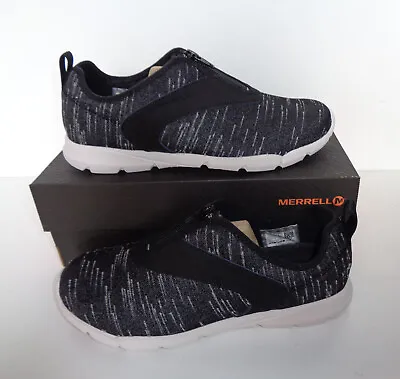 MERRELL New Ladies Black Walking Casual Zip Trainers Shoes RRP £70 UK Size 6 • £41.98