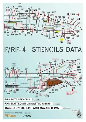 Procal F-rf-4 Stencils Data Black 1/32 • $32.10