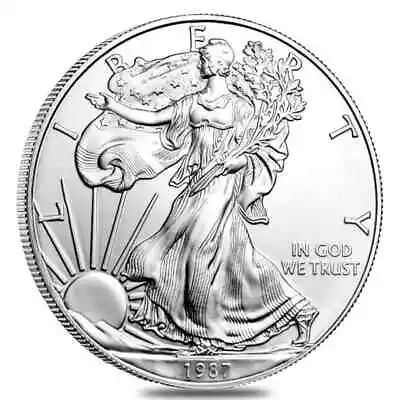 1987 1 Oz Silver American Eagle $1 Coin BU • $39.80