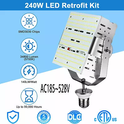 1000W HID Equal 240W LED Retrofit Kit For Garage Parking Lot Shoebox Light 480V • $179