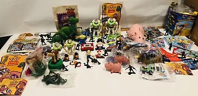$28 • Buy Toy Story McDonalds Happy Meal Toys Woody Buzz Rex Burger King Lot Of 50 Toys +