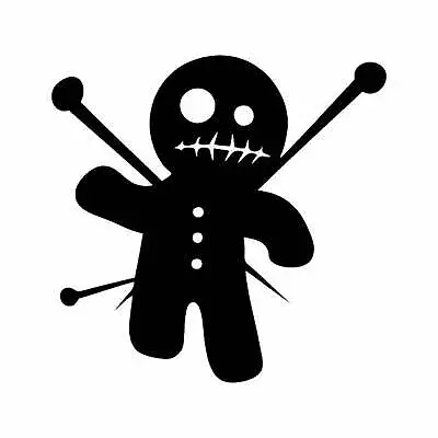 Vinyl Decal- Voodoo Pin Doll  (Pick Size & Color) Car Truck Fits Sticker • $3.99