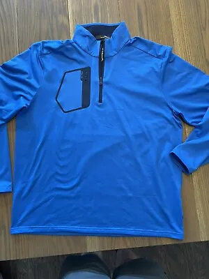 Ralph Lauren RLX Jersey Golf Pullover - Blue -XL • £22.51