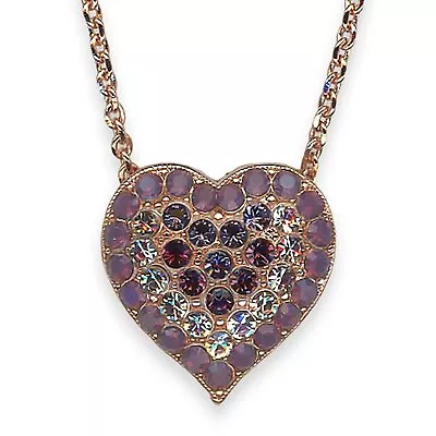 Mariana Necklace Pendant Wildberry/ Misty Coll. Heart-Encrusted Cyclamen Opal... • $115