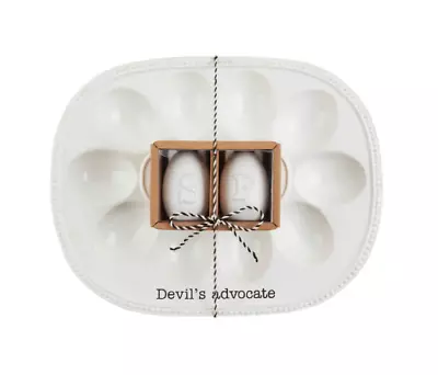 Mud Pie Deviled Egg Tray And Shaker Set NEW • $36.79