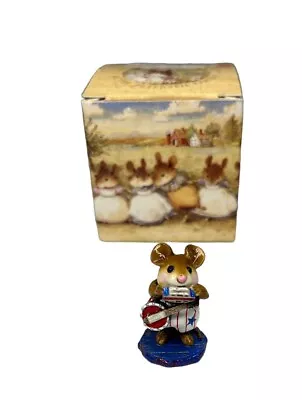 Wee Forest Folk One Mouse Band Stars & Stripes Banjo Harmonica M-196a • £72.38