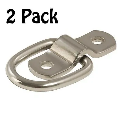 Stainless Steel D-ring Tiedown Anchors 3500 Lb. Capacity Tie Downs 2-Pack • $12.99