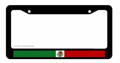 Mexico Mexican Flag Country Stripe Colors Racing Car Truck License Plate Frame • $10.49