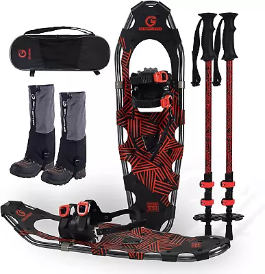 G2 21/25/30 Inches Light Weight Snowshoes For Women Men Youth Set With Trekking • $92.99