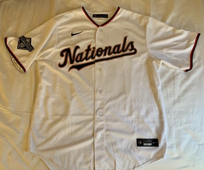 $100 • Buy Max Scherzer - Nationals - World Series 2019 Champions Jersey - Size L - Nike