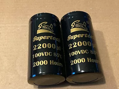 2 New 22000 Uf 100v Main Filter Capacitors For Marantz 2330 EXACT FIT 51mm Screw • $80