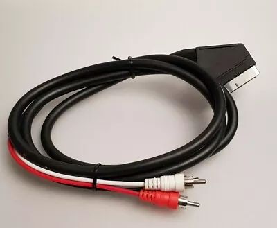 £3.49 • Buy 1.5m RCA 3 PHONO MALE TO SCART LEAD COMPOSITE AUDIO VIDEO CCTV - READ INFO