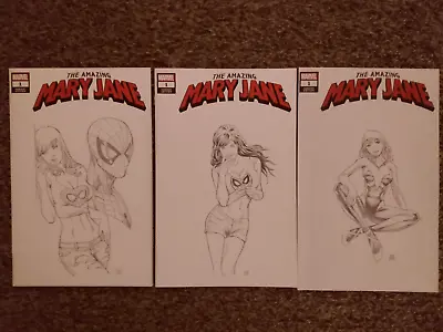 3 Spiderman Mary Jane Spider Gwen Artist Proof Prints Of Original Drawings • $29.77