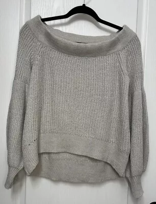 Miracle USA Women's Sweater  Chunky Knit Loose Fit Pullover Size S/M Beige Oat • $14.99